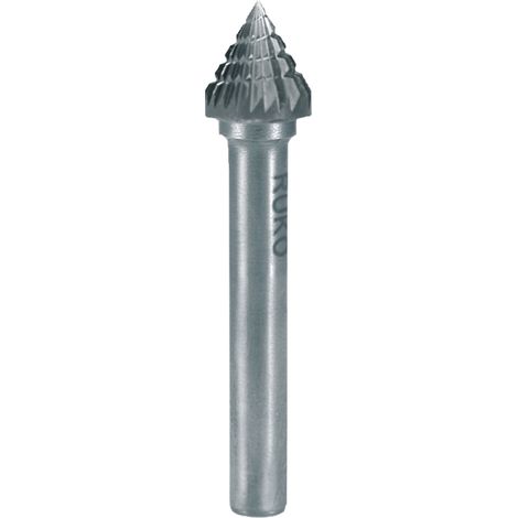 RUKO Hartmetall Frässtift Form J Kegel 60 Grad (KSJ) Durchmesser 10,0 mm L1 min 53 mm (1/5)