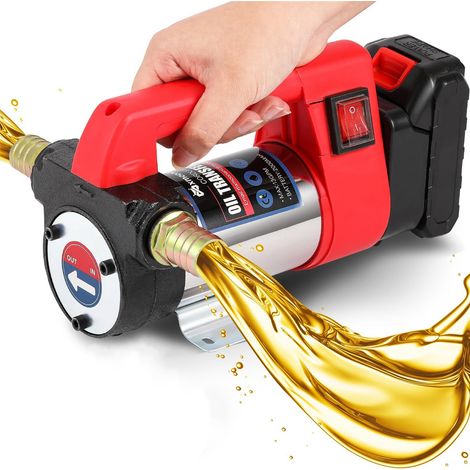 Pompe à diesel 50L/MIN, pompe à diesel sans fil, pompe pour le changement de diesel, 1 batterie, convient au diesel, au kérosène