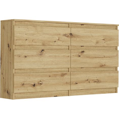 Schlafzimmerkommode mit Schubladen Artisan, 140 x 30 cm - Modern R140 (1/5)