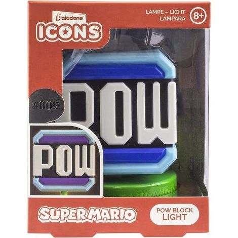 Lampada Pow Block gialla Paladone 10 cm design iconico