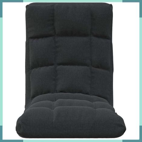 Chaise pliable de sol - 336590 - Noir - Tissu 100% polyester - Pliable et réglable (1/5)