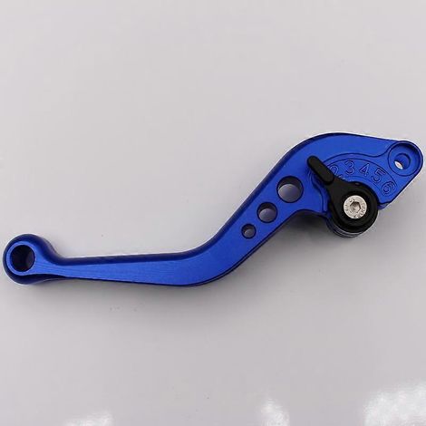 Accessoires de modification pour motos, guidon de frein et d'embrayage, modification du klaxon, poignée en alliage d'aluminium usinée CNC, tige de traction, frein à main, bascule (court, bleu marine e (1/5)