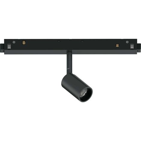 Faretto Binario Singolo On-Off Ego Alluminio Nero 1 Luce 3W 3000K Luce Calda (1/5)