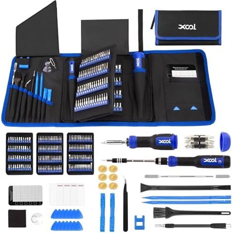 Kit Tournevis de Précision 200 en 1, Magnétiques pour Réparation Électronique, Smartphones, Ordinateur, iPhone, Tablette, PC Portable et Autres Outils - 1 (1/5)
