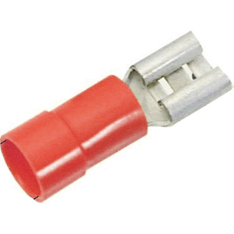 LAPP 63101020 Flachsteckhülse  Steckbreite: 2.8 mm Steckdicke: 0.5 mm 180 ° Teilisoliert Rot 100 St.
