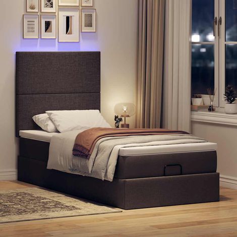 Struttura Letto Pouf con Materasso 80x200 cm in Tessuto vidaXL (1/5)