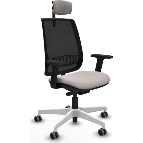 Chaise de bureau piqueras y crespo Alares blanc cuir synthétique (1/2)