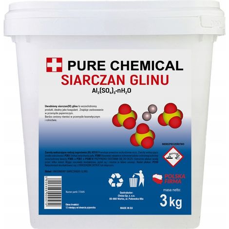 Sulfate d'aluminium - 3 kg - Bleu pour hortensias - pH régulateur - Haute pureté