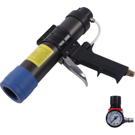 Pistolet à colle verre silicone 310ml pneumatique 0,4-0,7Mpa réglable, 24 buses, outil de réparation automobile professionnel (1/5)