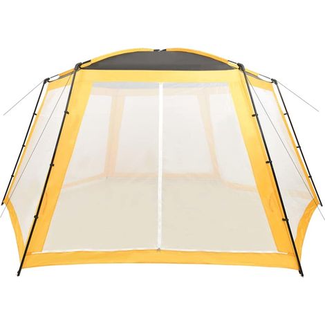 Tente de piscine Tonnelle Barnum de Jardin, Tente de jardin, Tissu 660x580x250 cm Jaune OIB4269E (1/5)