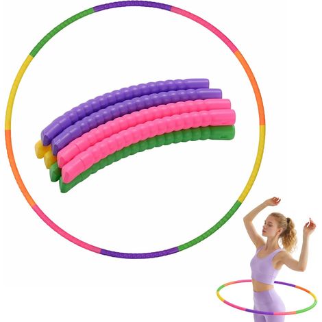 Cerceau de Fitness démontable 10 pièces – 72 cm – léger 125 g – pour Maison, Bureau, Enfants et Adultes – Usage intérieur/extérieur (1/5)