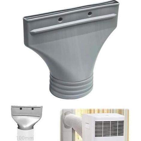 Flacher Adapter für Klimaanlagen-Abluftschlauch, für Fenster, Zubehör für tragbare Klimaanlagen, Abluftanlagen, Wäschetrockner, Auto (100 mm) (1/5)