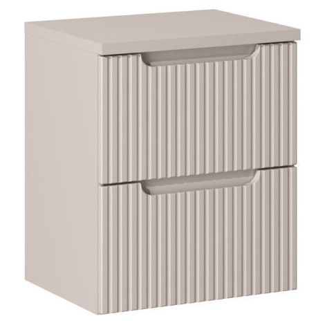Ensemble Meuble Vasque 2 tiroirs et Plateau L 50 x P 40 x H 59,5 cm - Astral - Beige crème - Livraison gratuite (1/5)