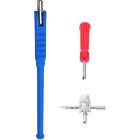 3PCS Demonte Valve Pneu,outils pour valves de pneus, Outil de Démontage de Valve Pneu Voiture Kit de Réparation Valve Core Tire, pour Voiture Moto Extracteur Valve Accessoires Montage Pneus (1/4)