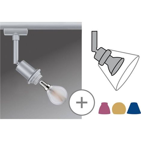 Paulmann Deco Spot Lampada decorativa URail E14 Cromo (opaco) (1/5)