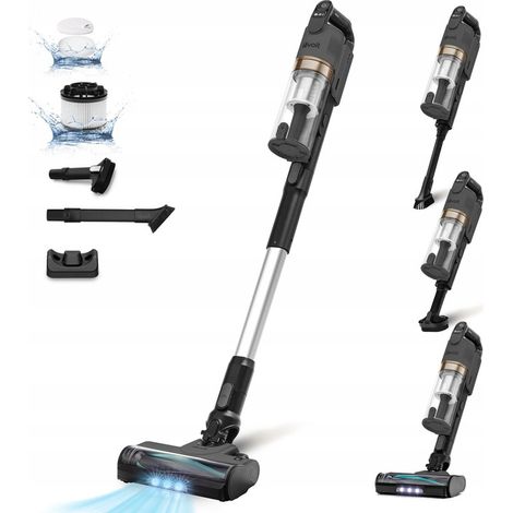 LEVOIT Aspiradora inalámbrica LVAC-200 con un cepillo anti-enredos, motor 180W y cabezal flexible de 180°