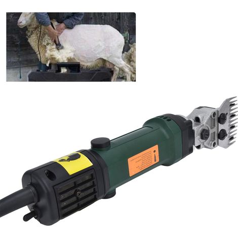 Cortadora de lana eléctrica, esquiladora de ovejas, 690 W, 6 velocidades, 2400 rpm, aluminio, nailon, 35 cm, accesorio agrícola, enchufe estadounidense, 110 V, 60 Hz (1/5)
