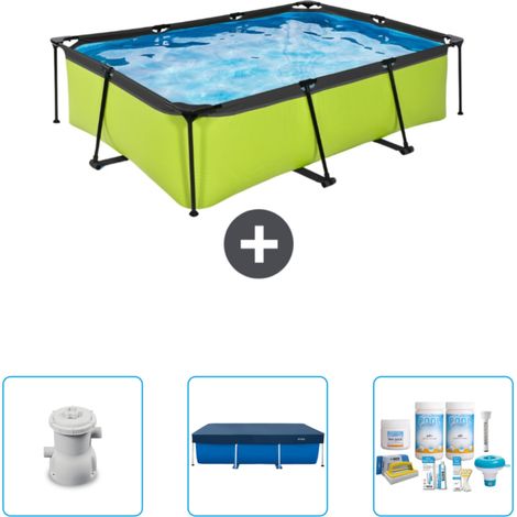 Exit Pool Rechteckig - 220x150x65 cm - 4-teilig SCB63 (1/3)