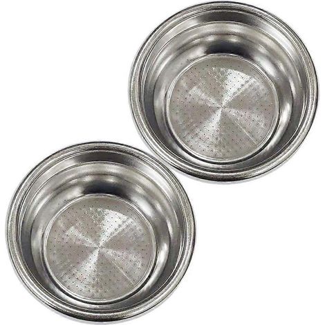 Filtre à café 54 mm, bol à poudre adapté pour machine espresso, panier doseur en acier inoxydable, compatible cafetière expresso. (1/4)