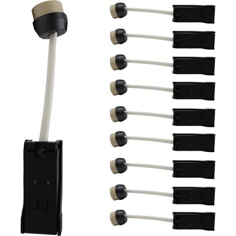 10 pièces Douille GU10 de Lampe Céramique avec Câble silicone 10CM pour Lampes Spot LED et Halogène Gu10 Connecteur Ampoule 300℃ Haute Resistance Chaleur IP65 250W 4A (1/5)