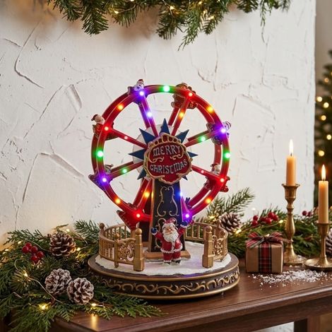 Festive Animated LED Ferris Wheel Decoration (1/2)