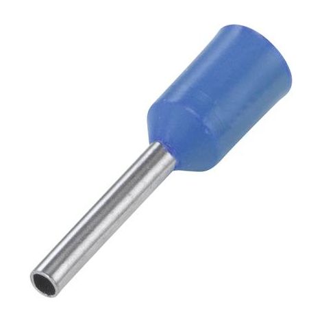 Embout simple d'extrémité de câble TRU COMPONENTS E075-08LB 0.75 mm² x 8 mm partiellement isolé bleu (1/2)