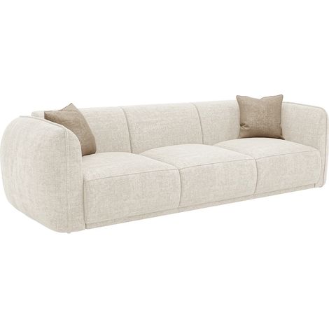 Divano 3 posti in Tessuto testurizzato Beige - JUNETI (1/5)