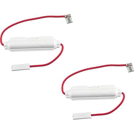 Lot de 2 fusibles Haute Tension 5 KV 0,8 A pour Fours à Micro-Ondes Porte-fusible Universel pour réparation de Micro-Ondes Accessoires de Remplacement de fusible de Four à Micro-Ondes Blanc (1/5)