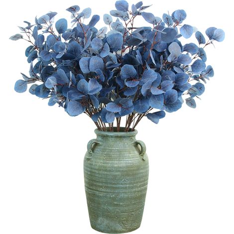 Feuilles d'eucalyptus artificielles, plante simulée, fausse fleur, décoration intérieure (1/5)