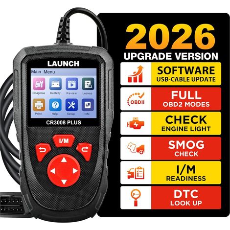 CR3008 Plus Valise Diagnostic Auto Scanner OBD2 Outil Diagnostic,Clé Unique I/M,Lecteur de Code à Vie, Lecteur de Code Moteur, Outil de Diagnostic OBDII pour Tous Les véhicules après 2002 (1/5)
