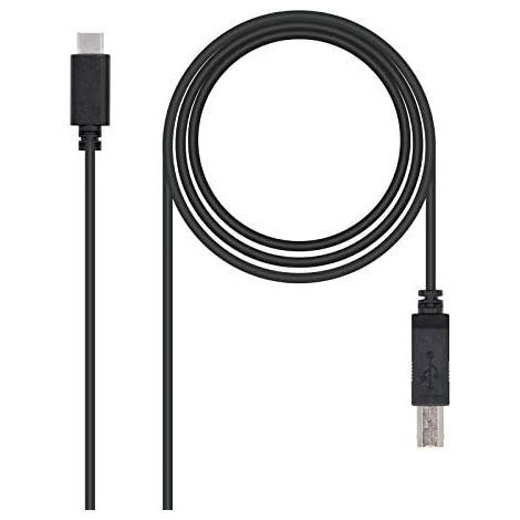 Cavo usb 2.0 stampante 3a, tipo usb-c/m-a/m nero 1,0m (1/4)