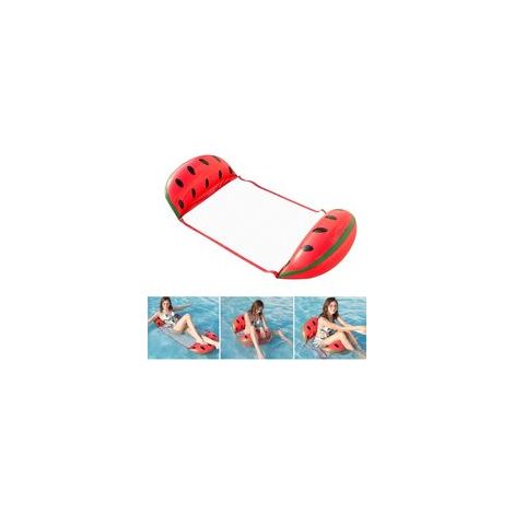 Pastèque , Hamac Flottant Gonflable lit Flottant Polyvalent hamac de Natation 4 en 1 (Selle, Chaise Longue, dériveur, hamac), buse Anti-Fuite, Plage de scellement Solide et Tapis de Piscine (1/5)