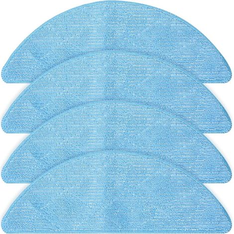 4pcs Cleaning Cloth for Tesvor M2, M1, S7 Pro, X500, X500 Pro, S6 Robot Vacuum Cleaner Replacement Part, Washable Microfiber Cloth Replacement Accessories (1/5)