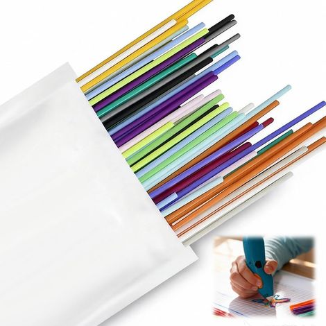 320 Pièces 32 Couleurs Filament Pour Stylo 3d Pour 3 Doodlers Start Pen 2,5 mm, PCL Faible Température D'impression, Recharges Pour Stylos D'impression 3D, Pour 3doodler Start+ Pen (1/5)