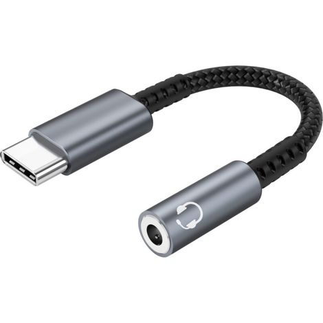 RHG Adaptateur USB C vers jack. Adaptateur USB C vers prise 3,5 mm. Adaptateur USB C Aux Adaptateur audio pour prise casque avec puce DAC haute résolution compatible pour Samsung Galaxy.Xiaomi.iPad Pr