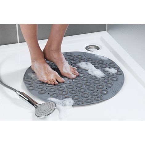 Maximex Tappeto da massaggio grigio 55 cm antiscivolo (1/5)