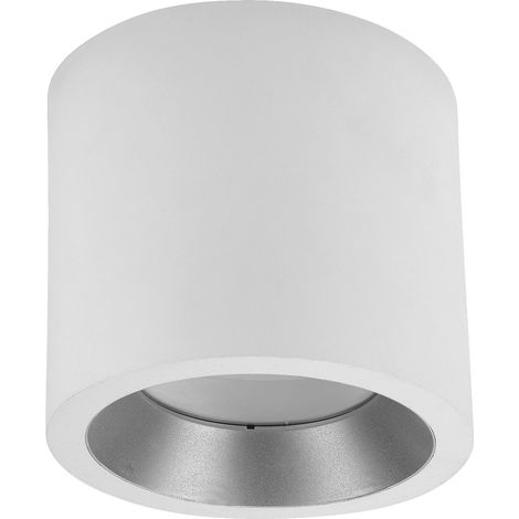 LedsC4 Cosmos - Plafoniera LED 25.8W e 2061lm con Bianco Caldo 3000K. Diametro 16.8cm. Struttura in Alluminio. Uso Esterno IP66. Colore Bianco