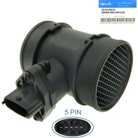 Capteur de débit d'air 28164-38210 28164-38200 compatible avec les véhicules Kia et Hyundai (1/5)