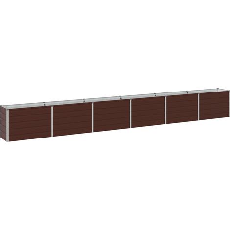 vidaXL Cama de Jardín Elevada Marrón 480 x 40 x 55 cm (1/2)