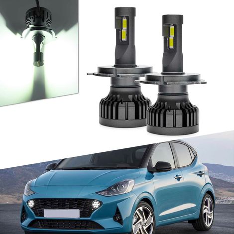 2pcs H19/H4 Kit de conversion d'ampoules phares LED compatibles (1/5)