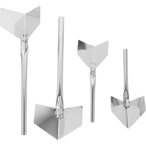 Truelles D'angle pour Finition Précise des Coins en Plâtre en Acier Inoxydable Résistantes à Rouille Lot de 4 Légères lors de Rénovations ou Chantiers (1/5)
