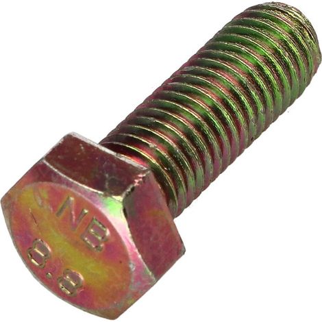 Vis métaux Tête hexagonale TH M14X35 Classe 8.8 Bichromaté