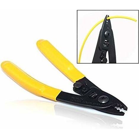 DEESSE SHOP - Pince à dénuder les fibres optiques à trois trous CFS-3 - Fibre optique pour dénuder les revêtements de fibres de 125 μm à 250 μm (1/4)