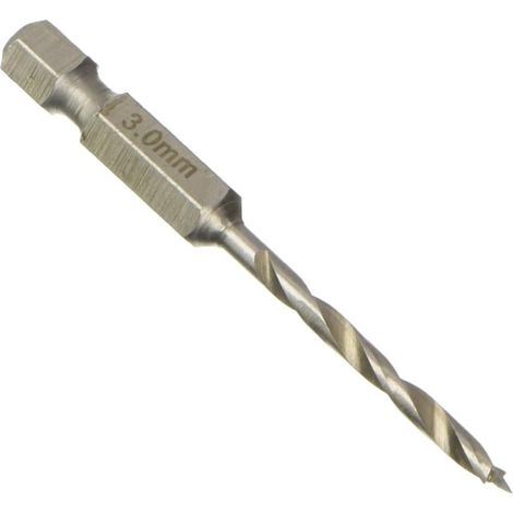 Hikoki tools 781942 - Broca 3 punta conexion 1/4" hexagonal 3x65x35mm