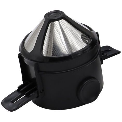 Filtro de café reutilizable, goteador de café de acero inoxidable, filtro de té permanente portátil sin papel, 1 a 2 tazas para viajes en casa y oficina (1/5)