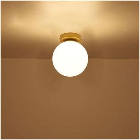 Deckenleuchte – Kugelförmig – Eisen und Glas – E27 – 20 cm x 23 cm – Gold – Für Wohnzimmer, Schlafzimmer, Büro – 1 Stück (1/5)