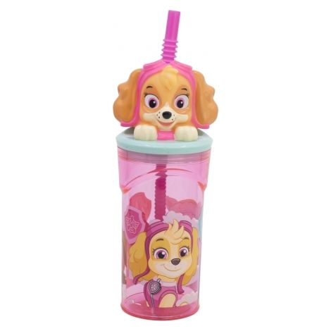 VASO FIGURITA 3D 360 ML PAW PATROL GIRL SUPERPOWERS