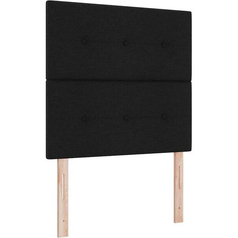 Matelas à ressorts LED avec matelas noir, dimensions 80 x 200 cm, tissu (1/5)