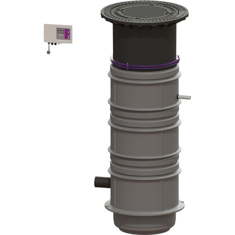 -Pumpstation Aquapump Medium Duo, GTF 600, 1800-2250 mm, Klasse D