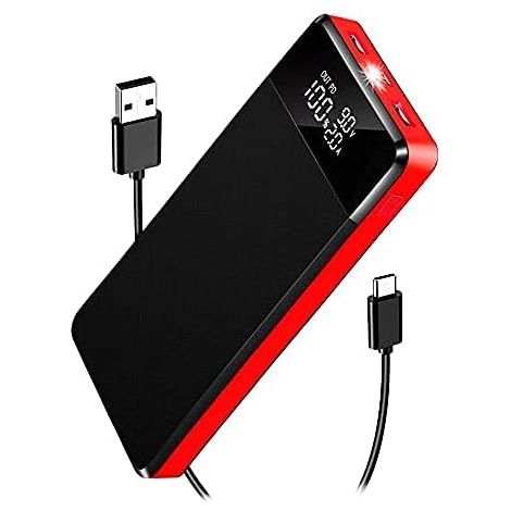 Batterie Externe Solaire 26800mAh, Chargeur Solaire Portable Power Bank USB C Puissant avec 4 Sorties 3 Entrées et Lampe de Poche 4 Indicateur LED Batterie de Secours pour Randonnée Camping ( (1/5)